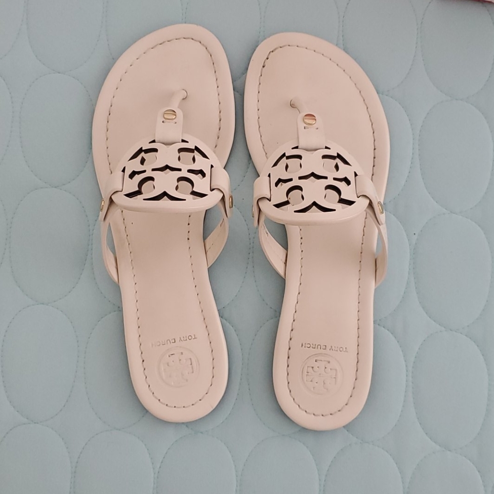 Tory Burch Miller Sandals Bleach 7.5